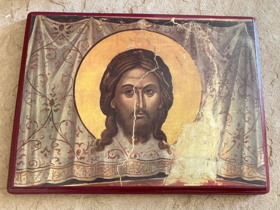 Icone fatte a mano Volto Santo di Gesù Santo Mandylion | Etsy