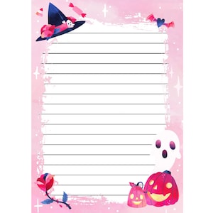 Spooky - Halloween - Creepy - A6 To-Do List- Planner - Grocery List - To do list - Desk Pad for Notes Scrapbooking Notepad - Writing paper