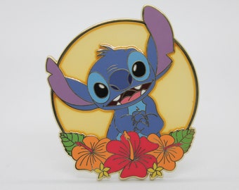 Enamel Pin - Stitch - Flower Friends - Transparent pin - Kawaii Pins - @Magicalstudioco