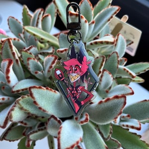 Alastor- Hazbin Hotel -  Cute acrylic epoxy Keychain