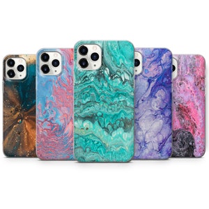 Marble Phone Case Watercolour Cover for iPhone, Samsung & Google Pixel