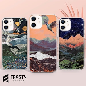Mountain Phone Case Wanderlust Art Hill Cover  for iPhone 17 Pro Max, 16e, 15, 14, 12 & Samsung S25 Ultra, S24 FE, A56, Pixel 10 XL, 9a, 8