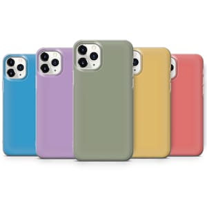 Pastellfarbene Handyhülle Matte Cover für iPhone 16 Pro Max, 15 Plus, 14, 13, 12, 11, XS & Samsung S25, S24, A56, A55, Pixel 9 Pro, 8