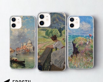 Claude Monet Phone Case, Impressionist Art Cover for iPhone 17 Pro Max, 16e, 15, 14, 13 & Samsung S26 Ultra, S25 FE, A57, A56, Pixel 10, 9A
