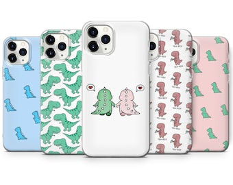 Cute Dinosaur Phone Case T-Rex Dino Cover for iPhone, Samsung & Google Pixel