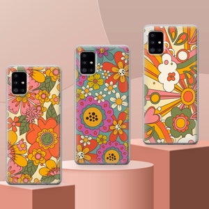 Retro Groovy Phone Case Floral Hippie Cover fit for iPhone 15 Pro Max, 14 Plus, 13, 12, 11, XR & Samsung S24, S23, A54, A53, Pixel 8 Pro, 7 image 8