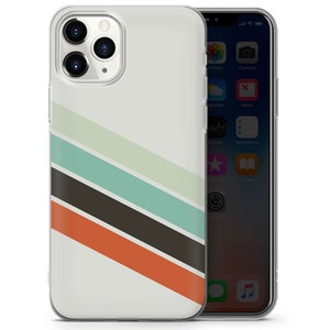 Retro Stripes Phone Case Aesthetic Vintage Cover fit for iPhone 15 Pro Max, 14 Plus, 13, 12, 11, XR & Samsung S24, S23, A54, A53, Pixel 8 2