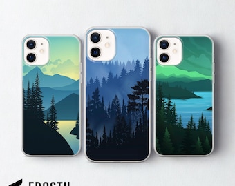 Abstract Phone Case Mountains Cover for iPhone 17 Pro Max, 16e, 15, 14, 13 & Samsung S26 Ultra, S25 FE, A57, A56, Pixel 10, 9A