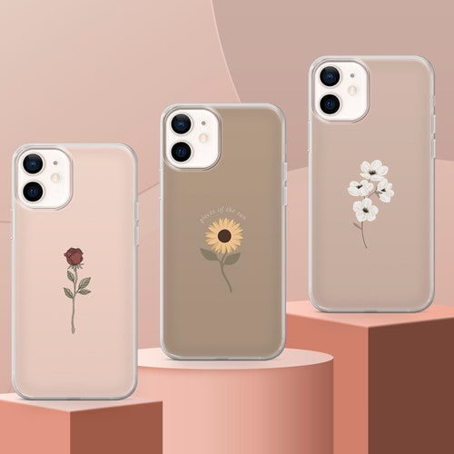 Opnemen Halloween Hoe dan ook Cute Minimalist Phone Case Flowers Cover Fit for Iphone 14 - Etsy