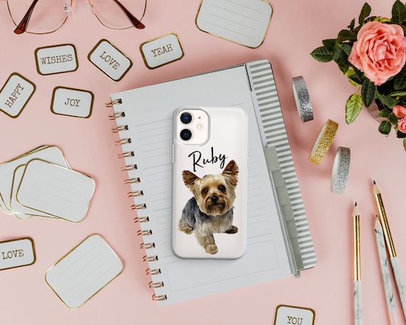 dakanna Custodia per iPhone X - XS | Cane Pitbull | Cover in Gel di