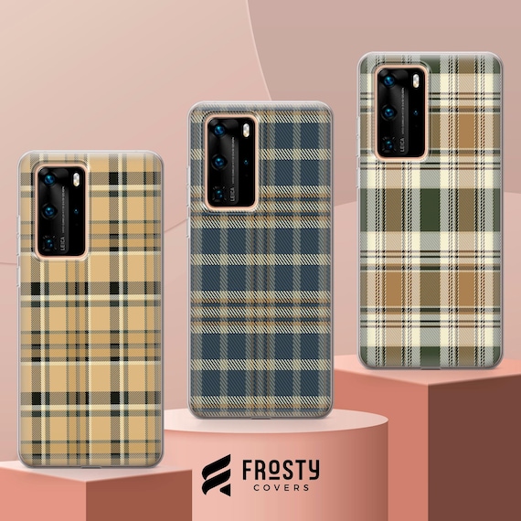 Plaid Tartan Phone Case, Fabric Pattern Cover for iPhone 17 Pro