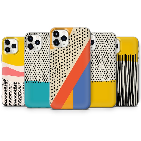 Étui de téléphone à pois Dalmatien Spots Cover adapté pour iPhone 15 Pro Max, 14 Plus, 13, 12, 11, XR et Samsung S24, S23, A54, A53, Pixel 8 Pro, 7