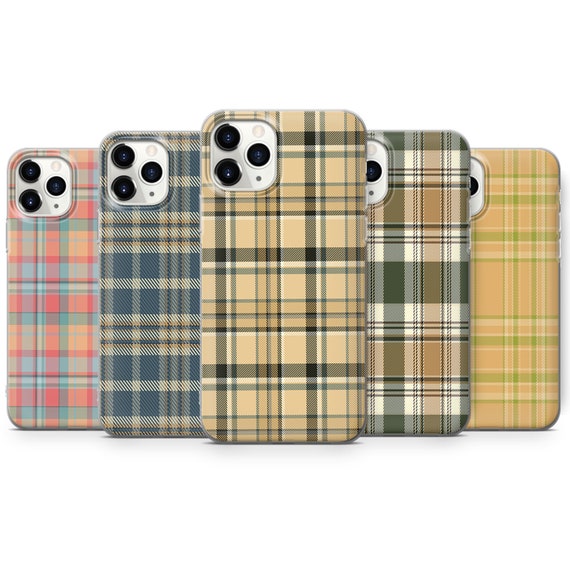  TRADAY Leather Checkered Phone Case for iPhone 14 Pro