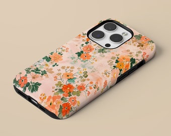 Floral Phone Case Small Flower Cover fit for iPhone 15 Pro Max, 14 Plus, 13, 12, 11, XR & Samsung S24, S23, A54, A53, Pixel 8 Pro, 7
