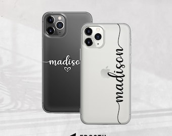 Personalized Name Phone Case Custom Name Cover for iPhone 17 Pro Max, 16e, 15, 14, 13 & Samsung S26 Ultra, S25 FE, A57, A56, Pixel 10, 9A
