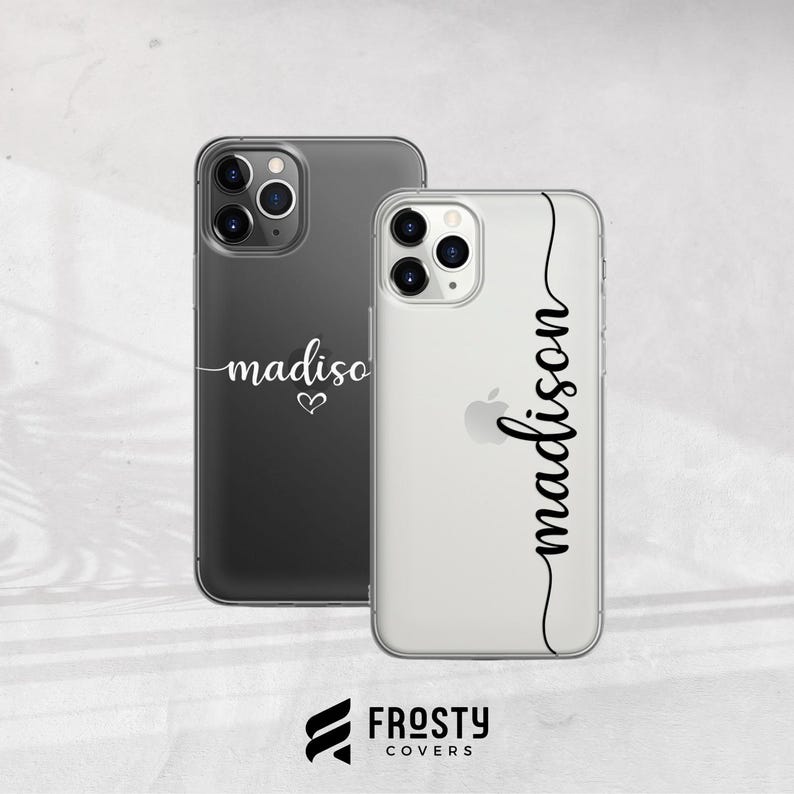 Personalized Name Phone Case Custom Name Cover for iPhone 17 Pro Max, 16e, 15, 14, 13 & Samsung S26 Ultra, S25 FE, A57, A56, Pixel 10, 9A image 1