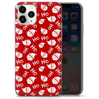 Custodia IPhone 13 Mini Natalizia: Morbida Cover Trasparente Con Camion Rosso - Regalo Carino Per Ragazzi E Ragazze