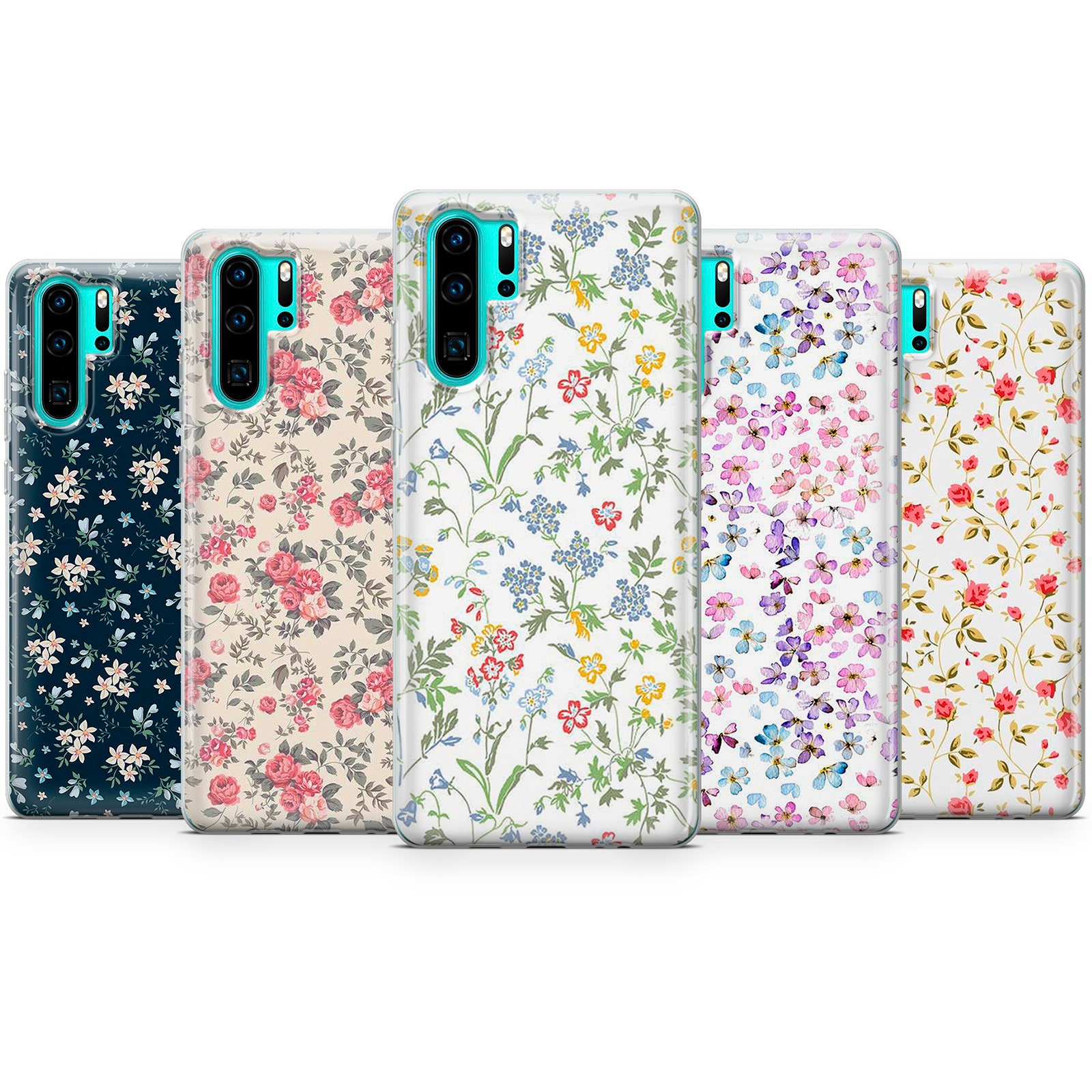 iPhone 14 Mixed Flower Bouquet Floral Pattern Case