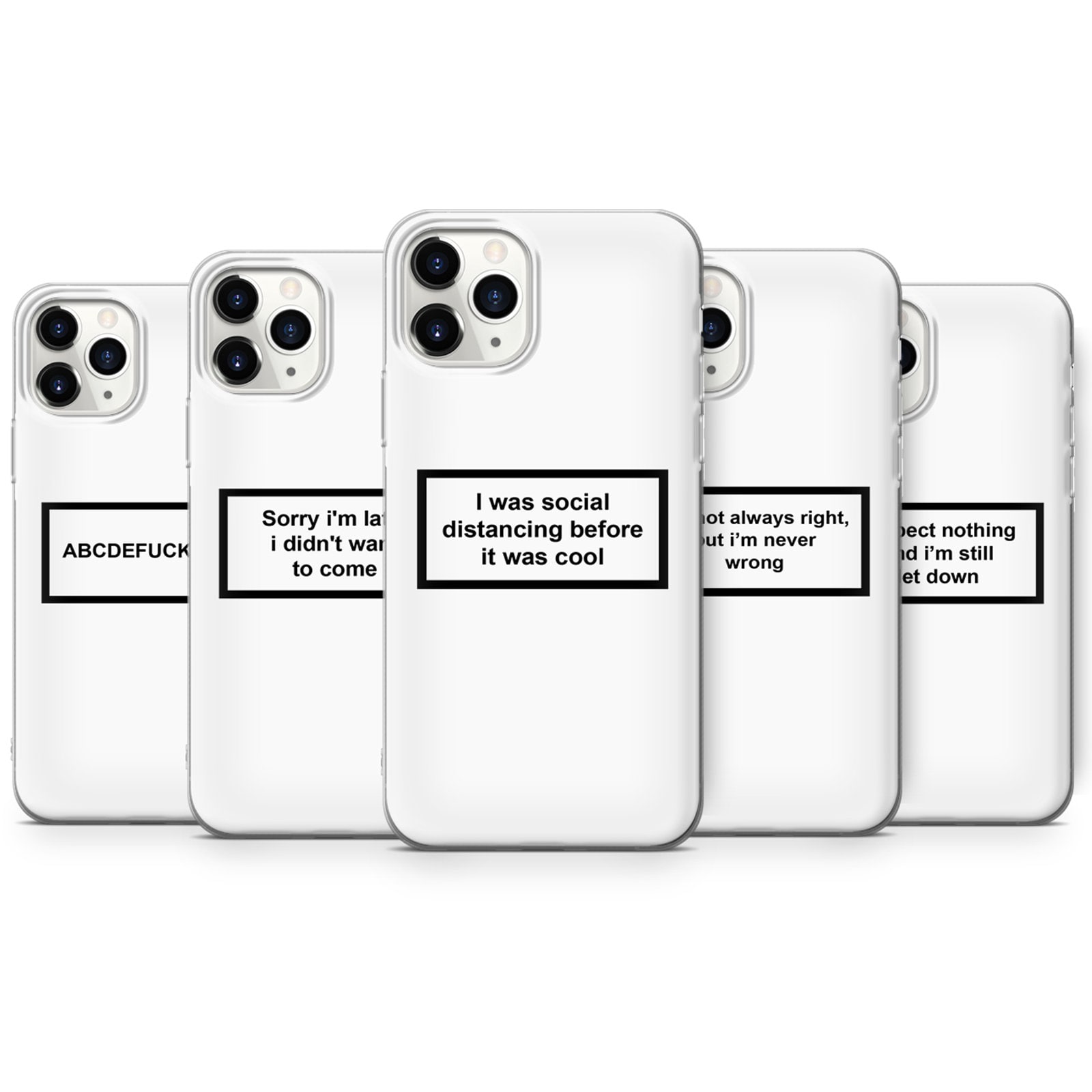 Aesthetic Quote Phone Case Minimalist Cover fit for iPhone 12 Etsy