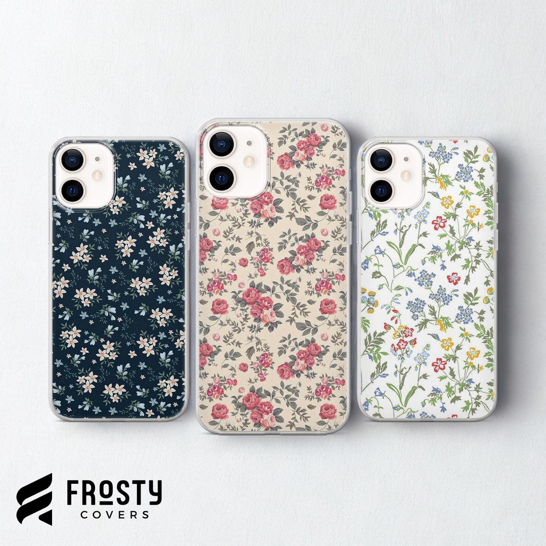 Spring Phone Cases Simple Spring Flower Phone Case Cute Floral Cover for iPhone 17 Pro Max, 16e ...