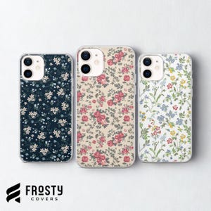 Capa de celular com estampa floral de primavera, perfeita para iPhone 17 Pro Max, 16e, 15, 14, 13 e Samsung S26 Ultra, S25 FE, A57, A56, Pixel 10, 9A.