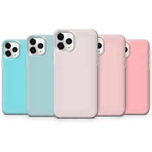 Pastellfarbene Handyhülle Matte Cover für iPhone 16 Pro Max, 15 Plus, 14, 13, 12, 11, XS & Samsung S25, S24, A56, A55, Pixel 9 Pro, 8