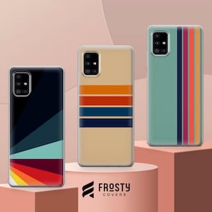Retro Stripes Handyhülle Ästhetische Vintage Hülle für iPhone 17 Pro Max, 16e, 15, 14, 13 & Samsung S26 Ultra, S25 FE, A57, A56, Pixel 10, 9A, 9A Bild 8