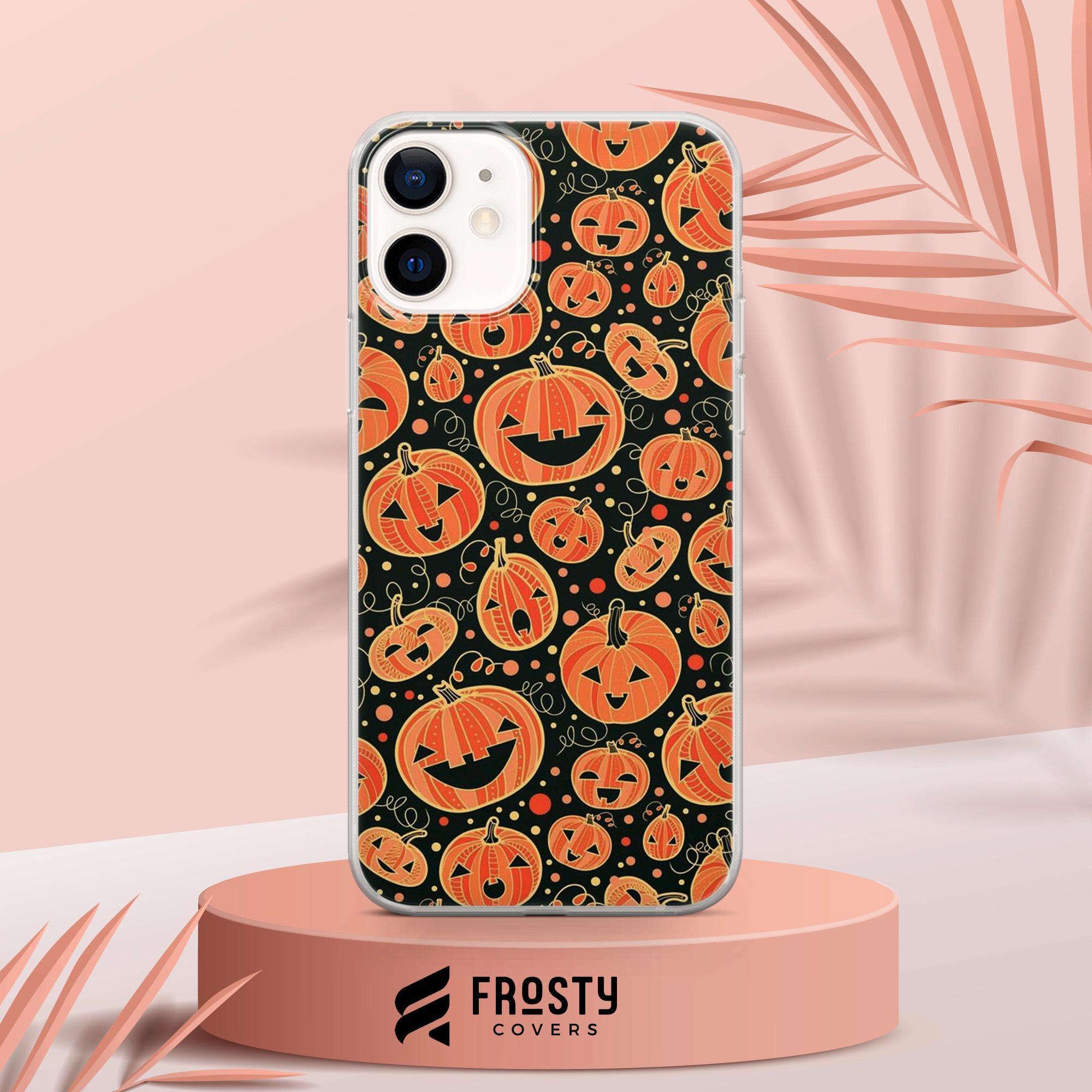 Custodia Per Telefono Con Zucca Di Halloween Per Iphone 14 13 11 12 Pro Max 15 Custodia  Con Cover Posteriore  Antiurto G 601099527279303