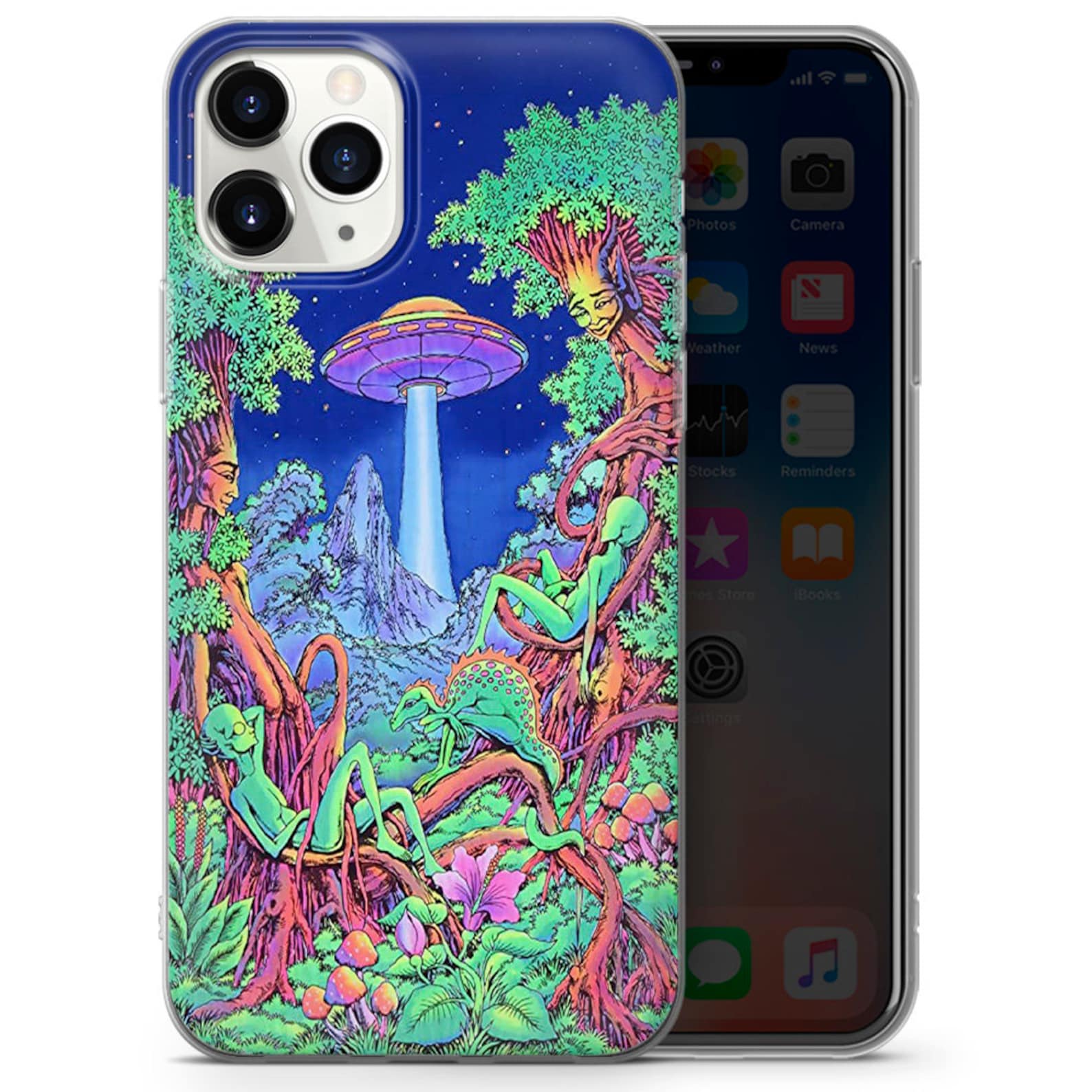 Psychedelic Trippy Phone Case Visuals Colours Cover fit for | Etsy