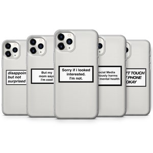 Custodia per telefono con citazione estetica, cover astratta per iPhone 16 Pro Max, 15 Plus, 14, 13, 12, 11, XS e Samsung S25, S24, A56, A55, Pixel 9 Pro, 8