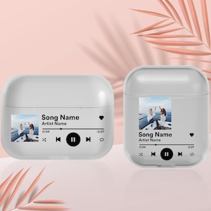 Custom Music Plaque AirPods Case Album Cover for AirPods 4 AirPods 1 Gen AirPods 2 Gen AirPods Pro 2 AirPods 3 Galaxy Buds+ Buds 2 Pro Live