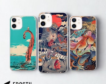 Anime Art Handyhülle Japanische Karikatur Cover für iPhone 17 Pro Max, 16e, 15, 14, 13 & Samsung S26 Ultra, S25 FE, A57, A56, Pixel 10, 9A