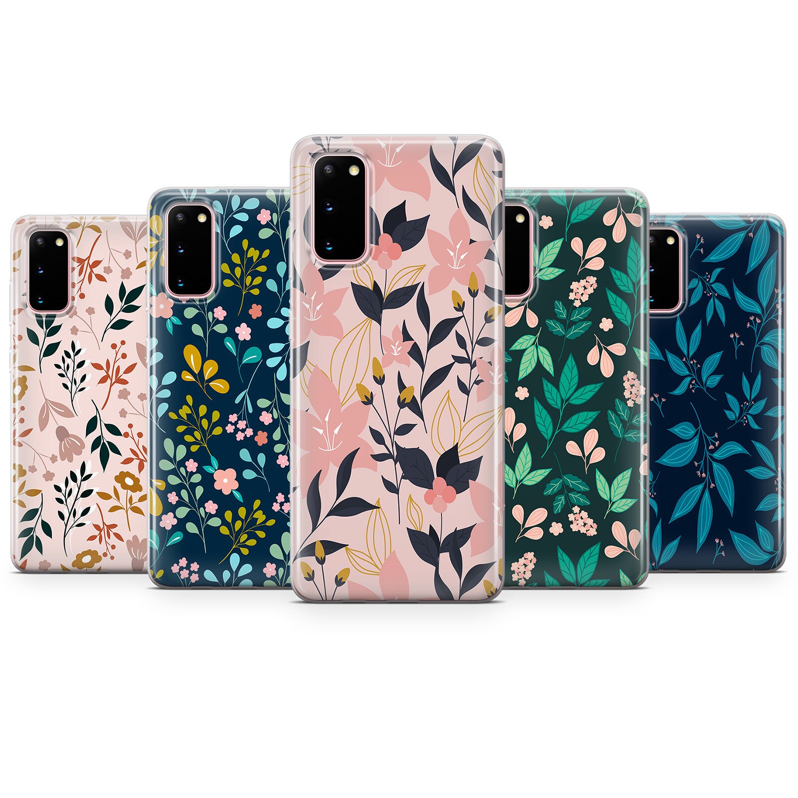 Cover Apple iPhone 14 Pro max FIORI STILIZZATI Bordo Trasparente Cover Apple iPhone 14 Pro max FIORI STILIZZATI Bordo Trasparente