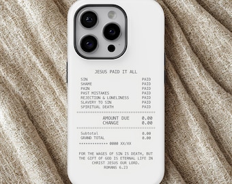 Bible Verses Phone Case Christianity Cover for iPhone 17 Pro Max, 16e, 15, 14, 13 & Samsung S26 Ultra, S25 FE, A57, A56, Pixel 10, 9A