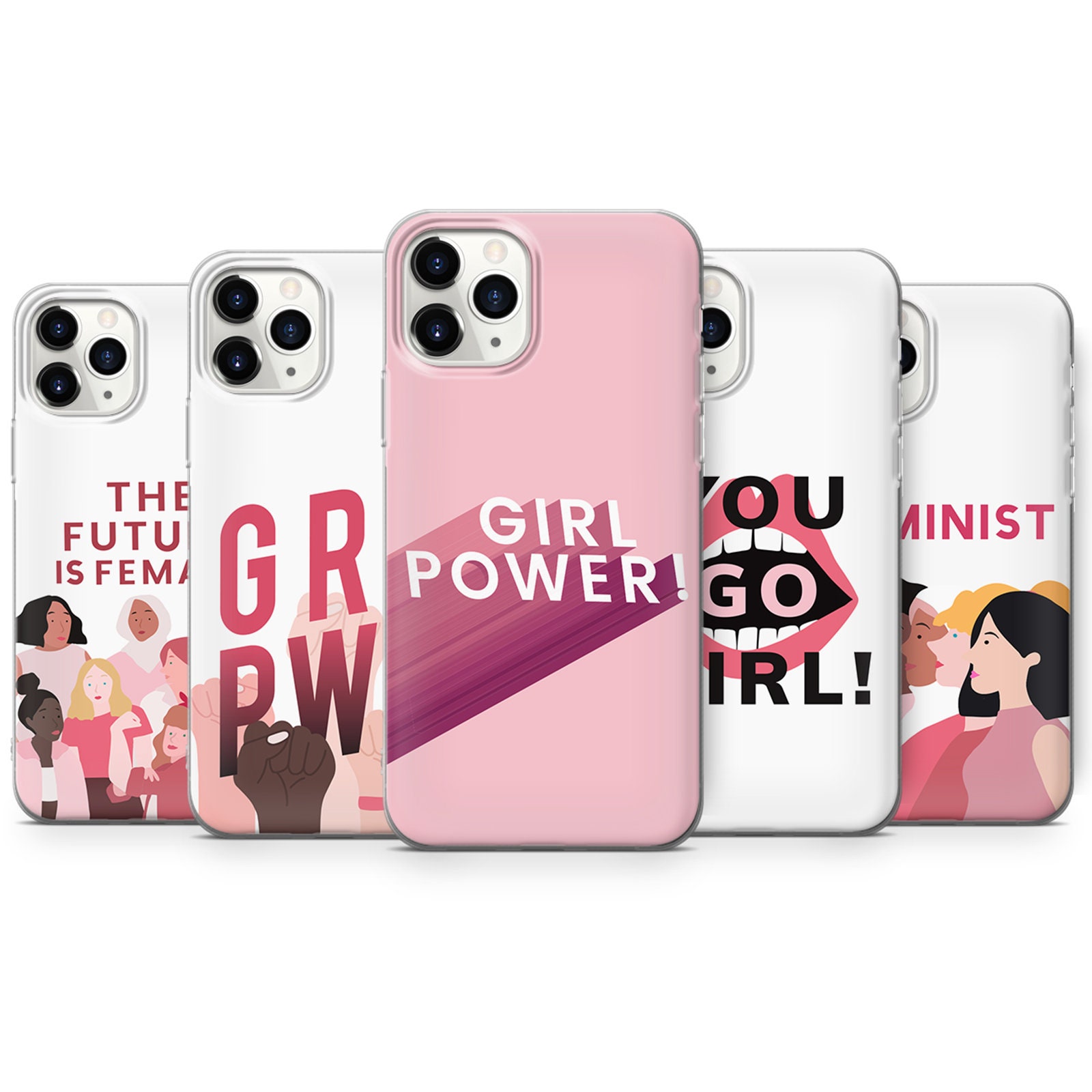 Girl Power Phone Case Feminist Cover fit for iPhone 12 7 Etsy