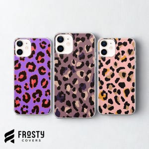Leopard Print Phone Case Cheetah Cover for iPhone 17 Pro Max, 16e, 15, 14, 13 & Samsung S26 Ultra, S25 FE, A57, A56, Pixel 10, 9A