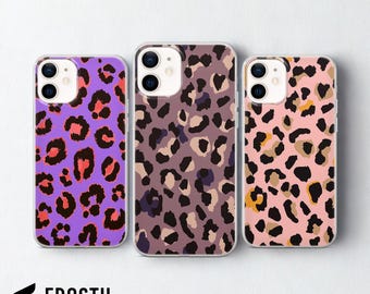 Funda con estampado de leopardo para iPhone 17 Pro Max, 16e, 15, 14, 13 y Samsung S26 Ultra, S25 FE, A57, A56, Pixel 10, 9A