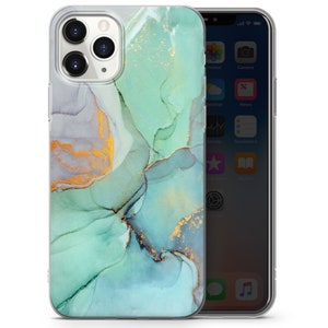 Marble Phone Case With Gold Cover fit for iPhone 15 Pro Max, 14 Plus, 13, 12, 11, XR & Samsung S24, S23, A54, A53, Pixel 8 Pro, 7 image 3