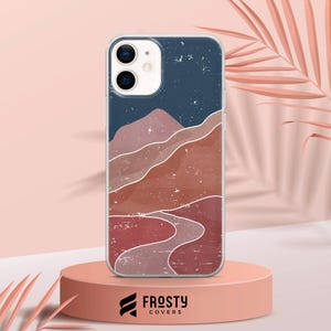 Mountains Phone Case, Abstract Moon Cover for iPhone 17 Pro Max, 16e, 15, 14, 13 & Samsung S26 Ultra, S25 FE, A57, A56, Pixel 10, 9A image 3