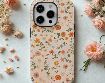Floral Phone Case Small Flower Cover for iPhone 18 Pro Max, 17, 16, 15, Samsung S26 Ultra, S25 FE, A57, A56, Pixel 11, 10