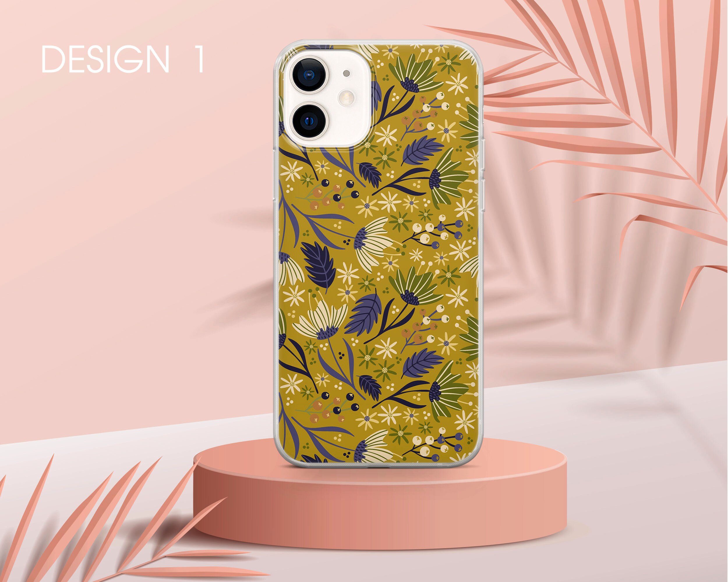Retro Flowers Phone Case Floral Cover Fit for Iphone 13 Pro Etsy