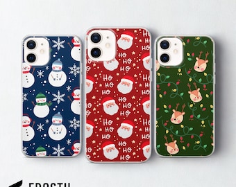 Christmas Phone Case Xmas Gift Cover for iPhone 17 Pro Max, 16e, 15, 14, 13 & Samsung S26 Ultra, S25 FE, A57, A56, Pixel 10, 9A