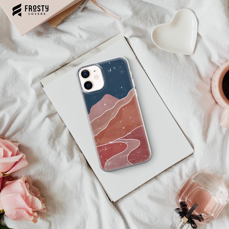 Mountains Phone Case, Abstract Moon Cover for iPhone 17 Pro Max, 16e, 15, 14, 13 & Samsung S26 Ultra, S25 FE, A57, A56, Pixel 10, 9A image 6