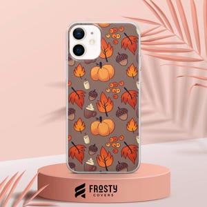Autumn Phone Case Fall Leaves Cover for iPhone 18 Pro Max, 17, 16, 15, Samsung S26 Ultra, S25 FE, A57, A56, Pixel 11, 10 2