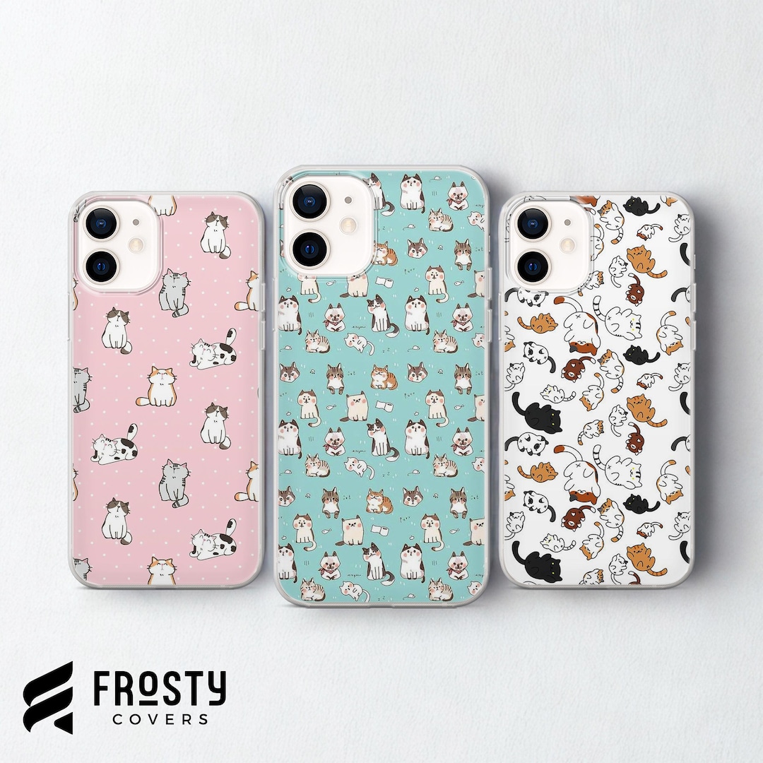 Cute Pet Cat Phone Case Kitten Cover for iPhone 17 Pro Max, 16e