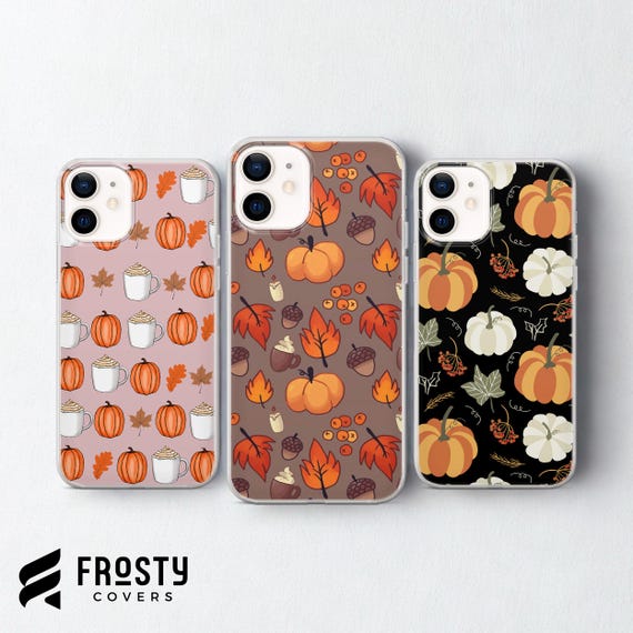 Autumn Phone Case Fall Leaves Cover for iPhone 18 Pro Max, 17, 16, 15, Samsung S26 Ultra, S25 FE, A57, A56, Pixel 11, 10