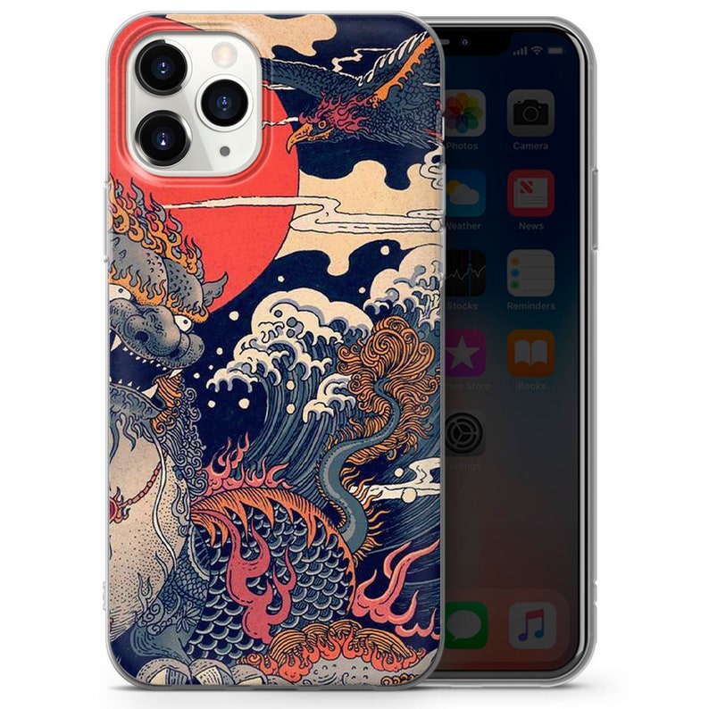 Japanese Wave Phone Case Kanagawa Great Wave Cover for iPhone Etsy