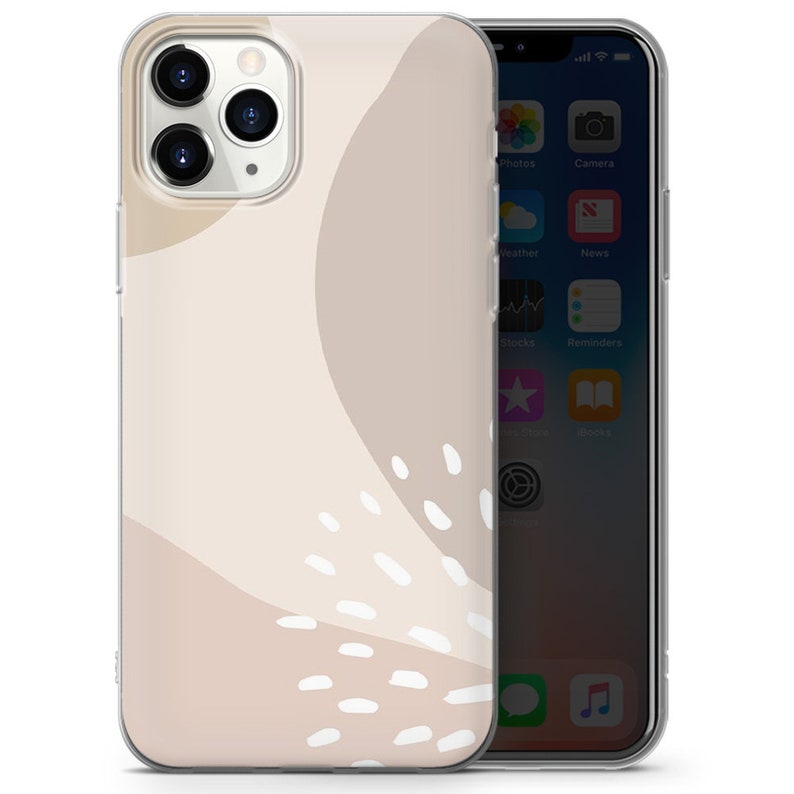 Coque de portable art abstrait minimaliste adaptée pour iPhone 15 Pro Max, 14 Plus, 13, 12, 11, XR et Samsung S24, S23, A54, A53, Pixel 8 Pro, 7 5