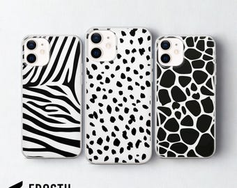 Wild Animal Print Phone Case Zebra Pattern Cover for iPhone 17 Pro Max, 16e, 15, 14, 13 & Samsung S26 Ultra, S25 FE, A57, A56, Pixel 10, 9A