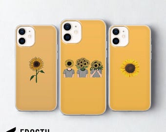 Sunflower Handyhülle, Blumenmuster, gelbe Hülle für iPhone 17 Pro Max, 16e, 15, 14, 13 & Samsung S26 Ultra, S25 FE, A57, A56, Pixel 10, 9A